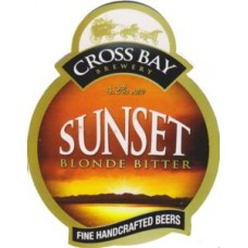 Cross Bay Brewery Sunset Blonde Bitter Pump Clip